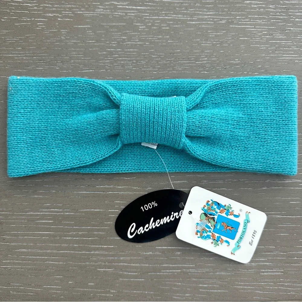 PORTOLANO 100% Cashmere Knotted Headband - Price Firm